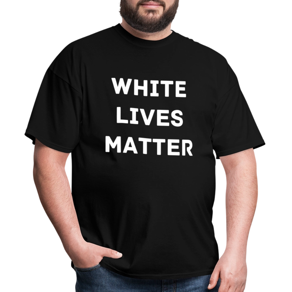WHITE LIVES MATTER - black
